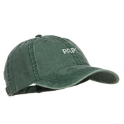 Papi Embroidered Washed Cap