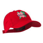 USA State Flower Washington Rhododendron Embroidered Cap