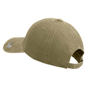 U.S. Army 33rd Infantry Brigade Combat Team Embroidered Washed Solid Pigment Dyed Cotton Twill Brass Buckle Cap - Khaki OSFM