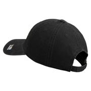 U.S. Army 33rd Infantry Brigade Combat Team Embroidered Washed Solid Pigment Dyed Cotton Twill Brass Buckle Cap - Black OSFM