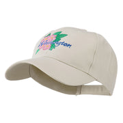 USA State Flower Washington Rhododendron Embroidered Cap