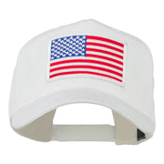 White American Flag Patched Cap