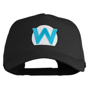 Wario Patch Patched Solid Cotton Twill 5 Panel Prostyle Snap Cap - Black OSFM
