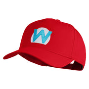 Wario Patch Patched Solid Cotton Twill 5 Panel Prostyle Snap Cap - Red OSFM