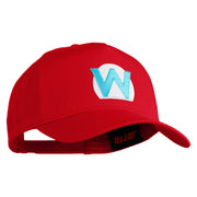 Wario Patch Patched Solid Cotton Twill 5 Panel Prostyle Snap Cap - Red OSFM