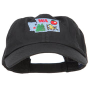 USA State Washington Patched Low Profile Cap