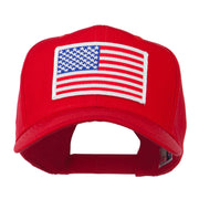 White American Flag Patched Cap