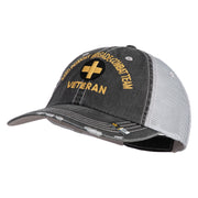 U.S. Army 33rd Infantry Brigade Combat Team Embroidered Low Profile Special Cotton Mesh Cap - Black OSFM