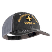 U.S. Army 33rd Infantry Brigade Combat Team Embroidered Low Profile Special Cotton Mesh Cap - Black OSFM