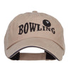 Bowling Ball Embroidered Canvas Cotton Cap