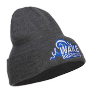 Wake Boarding Embroidered Long Beanie