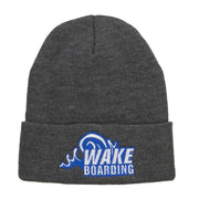 Wake Boarding Embroidered Long Beanie