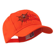 Happy Halloween with Spider Web Embroidered Cap