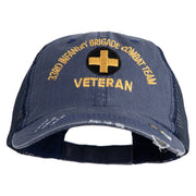 U.S. Army 33rd Infantry Brigade Combat Team Embroidered Low Profile Special Cotton Mesh Cap - Navy OSFM