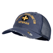 U.S. Army 33rd Infantry Brigade Combat Team Embroidered Low Profile Special Cotton Mesh Cap - Navy OSFM