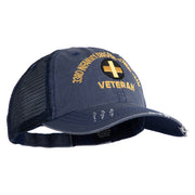 U.S. Army 33rd Infantry Brigade Combat Team Embroidered Low Profile Special Cotton Mesh Cap - Navy OSFM