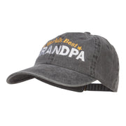 World's Best Grandpa Embroidered Washed Cap