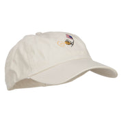 Bee American Flag Embroidered Low Cap