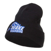 Wake Boarding Embroidered Long Beanie