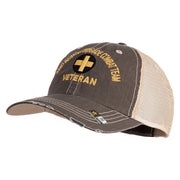U.S. Army 33rd Infantry Brigade Combat Team Embroidered Low Profile Special Cotton Mesh Cap - Brown-Khaki OSFM