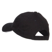 Bowling Ball Embroidered Canvas Cotton Cap