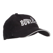 Bowling Ball Embroidered Canvas Cotton Cap