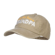 World's Best Grandpa Embroidered Washed Cap