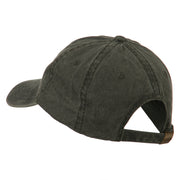 CA Map with Bear Embroidered Washed Cap