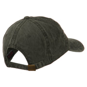 CA Map with Bear Embroidered Washed Cap