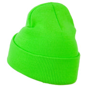 Cali Embroidered Neon Long Beanie