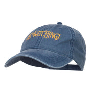 Bewitching Embroidered Washed Cap