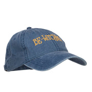 Bewitching Embroidered Washed Cap