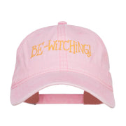 Bewitching Embroidered Washed Cap