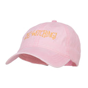 Bewitching Embroidered Washed Cap