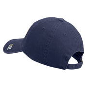 U.S. Army 34th Infantry Division Embroidered Washed Solid Pigment Dyed Cotton Twill Brass Buckle Cap - Navy OSFM