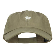 Mini Moose Embroidered Low Cap