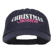 Christmas Sweetie Embroidered Low Cap