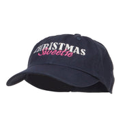 Christmas Sweetie Embroidered Low Cap