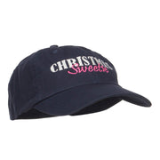 Christmas Sweetie Embroidered Low Cap