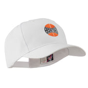 Basketball with Wording Inside Embroidered Cap Cap