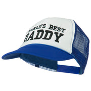 World's Best Daddy Embroidered Foam Mesh Back Cap