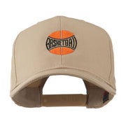 Basketball with Wording Inside Embroidered Cap Cap