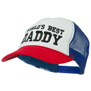 World's Best Daddy Embroidered Foam Mesh Back Cap