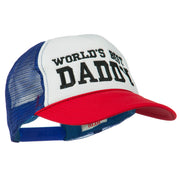 World's Best Daddy Embroidered Foam Mesh Back Cap