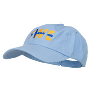 Sweden SWE Flag Embroidered Low Profile Cap