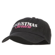 Christmas Sweetie Embroidered Low Cap