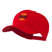 Basketball with Wording Inside Embroidered Cap Cap