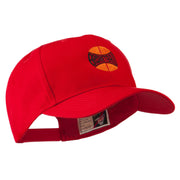 Basketball with Wording Inside Embroidered Cap Cap