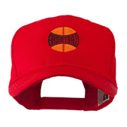 Basketball with Wording Inside Embroidered Cap Cap