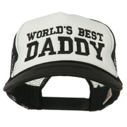 World's Best Daddy Embroidered Foam Mesh Back Cap